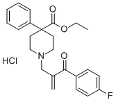 4-Fluorophenyl-1-methylene-2-(4-carbethoxy-4-phenylpiperidino)-ethyl k etone hydrochloride CAS#: 102395-64-2