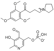 (4-Formyl-5-hydroxy-6-methylpyridin-3-yl)methyl dihydrogen phosphate 4-pyrrolidin-1-yl-1-(2,4,6-trimethoxyphenyl)butan-1-one CAS#: 104018-07-7