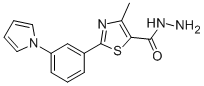 4-METHYL-2-[3-(1H-PYRROL-1-YL)PHENYL]-1,3-THIAZOLE-5-CARBOHYDRAZIDE CAS#: 262589-42-4