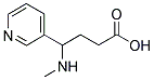 4-(METHYLAMINO)-4-(3-PYRIDYL)BUTYRIC ACID CAS#: 15569-99-0