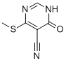 4-(METHYLTHIO)-6-OXO-1,6-DIHYDROPYRIMIDINE-5-CARBONITRILE CAS#: 16071-28-6