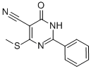 4-(METHYLTHIO)-6-OXO-2-PHENYL-1,6-DIHYDROPYRIMIDINE-5-CARBONITRILE CAS#: 15908-64-2