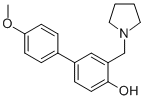 4'-Methoxy-3-(1-pyrrolidinylmethyl)-4-biphenylol CAS#: 106609-37-4