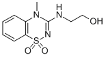 4-Methyl-3-(2-hydroxyethylamino)-4H-1,2,4-benzothiadiazin-1,1-dioxide CAS#: 109902-09-2