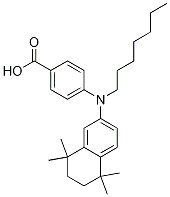 4-[N-n-Heptyl-N-(5,6,7,8-tetrahydro-5,5,8,8-tetraMethylnaphthalene-2-yl)aMino]benzoic acid CAS#: 214693-66-0