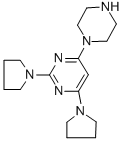 4-(PIPERAZIN-1-YL)-2,6-DI-(PYRROLIDIN-1-YL)-PYRIMIDINE CAS#: 111641-17-9