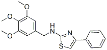 4-Phenyl-2-[(3,4,5-trimethoxybenzyl)amino]thiazole CAS#: 24050-97-3