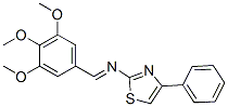 4-Phenyl-2-[(3,4,5-trimethoxybenzylidene)amino]thiazole CAS#: 23937-97-5