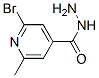 4-Pyridinecarboxylicacid,2-bromo-6-methyl-,hydrazide(9CI) CAS#: 25462-93-5