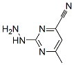 4-Pyrimidinecarbonitrile, 2-hydrazino-6-methyl- (8CI) CAS#: 16858-57-4