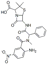 4-Thia-1-azabicyclo[3.2.0]heptane-2-carboxylicacid,6-[2-(2-amino-N-methyl-5-nitrobenzamido)-2-phenylacetamido]-3,3-dimethyl-7-oxo-,DL-(8CI) CAS#: 10001-90-8