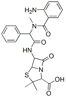 4-Thia-1-azabicyclo[3.2.0]heptane-2-carboxylicacid,6-[2-(o-amino-N-methylbenzamido)-2-phenylacetamido]-3,3-dimethyl-7-oxo-,DL-(8CI) CAS#: 18416-46-1