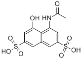 4-acetamido-5-hydroxynaphthalene-2,7-disulfonic acid CAS#: 134-34-9