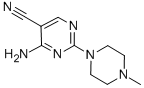 4-amino-2-(4-methyl-1-piperazinyl)-5-pyrimidinecarbonitrile CAS#: 103151-40-2