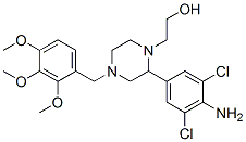 4-amino-3,5-dichlorophenyl-4-((2,3,4-trimethoxyphenyl)methyl)-1-piperazineethanol CAS#: 104672-11-9