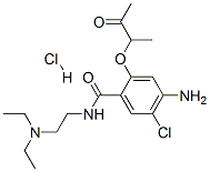 4-amino-5-chloro-N-(2-diethylaminoethyl)-2-(3-oxobutan-2-yloxy)benzami de hydrochloride CAS#: 102670-59-7