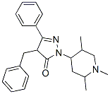 4-benzyl-5-phenyl-2-(1,2,5-trimethyl-4-piperidyl)-4H-pyrazol-3-one CAS#: 102689-20-3
