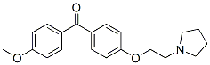4-(beta(N-pyrrolidinyl)ethoxy)-4'-methoxybenzophenone CAS#: 13278-77-8