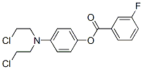 [4-[bis(2-chloroethyl)amino]phenyl] 3-fluorobenzoate CAS#: 22953-55-5