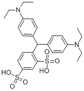 4-[bis[4-(diethylamino)phenyl]methyl]benzene-1,3-disulphonic acid CAS#: 21016-37-5