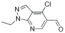 4-chloro-1-ethyl-1H-pyrazolo[3,4-b]pyridine-5-carbaldehyde CAS#: 106447-88-5