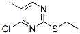 4-chloro-2-ethylsulfanyl-5-methyl-pyrimidine CAS#: 13480-96-1