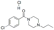 (4-chlorophenyl)-(4-propylpiperazin-1-yl)methanone hydrochloride CAS#: 19729-90-9