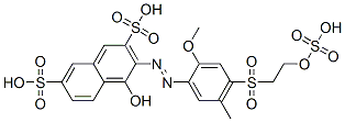4-hydroxy-3-[[2-methoxy-5-methyl-4-[[2-(sulphooxy)ethyl]sulphonyl]phenyl]azo]naphthalene-2,7-disulphonic acid CAS#: 29476-87-7