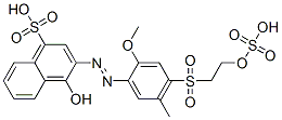 4-hydroxy-3-[[2-methoxy-5-methyl-4-[[2-(sulphooxy)ethyl]sulphonyl]phenyl]azo]naphthalenesulphonic acid CAS#: 16452-02-1