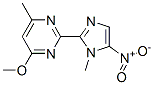 4-methoxy-6-methyl-2-(1-methyl-5-nitro-imidazol-2-yl)pyrimidine CAS#: 103980-46-7