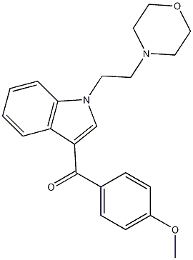 (4-methoxyphenyl)[1-[2-(4-morpholinyl)ethyl]-1H-indol-3-yl]-Methanone CAS#: 103608-67-9