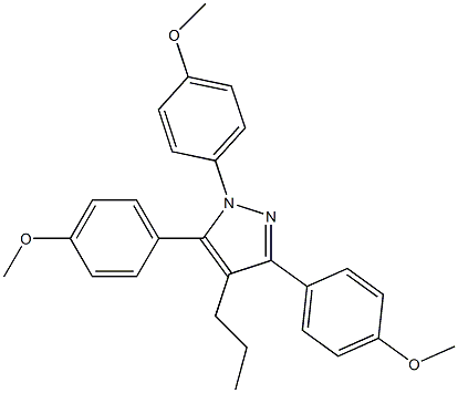 4-n-propyl-1-(4-Methoxyphenyl)-3,5-bis(4-Methoxyphenyl)pyrazole CAS#: 263717-52-8