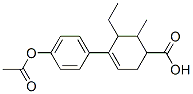 4-[p-(Acetyloxy)phenyl]-5-ethyl-6-methyl-3-cyclohexene-1-carboxylic acid CAS#: 21161-63-7