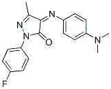 4-[[p-(Dimethylamino)phenyl]imino]-1-(p-fluorophenyl)-3-methyl-2-pyrazolin-5-one CAS#: 27808-01-1