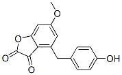 4-(p-Hydroxybenzyl)-6-methoxybenzofuran-2,3-dione CAS#: 14309-91-2