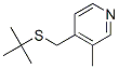 4-(tert-Butylthiomethyl)-3-methylpyridine CAS#: 18794-53-1