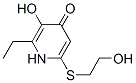 4(1H)-Pyridinone, 2-ethyl-3-hydroxy-6-[(2-hydroxyethyl)thio]- (9CI) CAS#: 221695-78-9