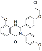 4(1H)-Quinazolinone,  2-[4-(2-chloroethoxy)phenyl]-2,3-dihydro-8-methoxy-3-(4-methoxyphenyl)- CAS#: 242478-04-2