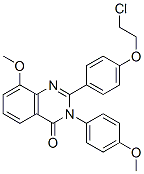 4(3H)-Quinazolinone,  2-[4-(2-chloroethoxy)phenyl]-8-methoxy-3-(4-methoxyphenyl)- CAS#: 242478-05-3