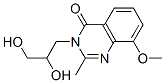 4(3H)-Quinazolinone,  3-(2,3-dihydroxypropyl)-8-methoxy-2-methyl- CAS#: 107415-62-3