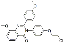 4(3H)-Quinazolinone,  3-[4-(2-chloroethoxy)phenyl]-8-methoxy-2-(4-methoxyphenyl)- CAS#: 242478-10-0