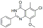 4(3H)-Quinazolinone, 6-chloro-8-methoxy-5-methyl-2-phenyl- CAS#: 16081-83-7