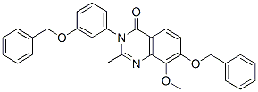 4(3H)-Quinazolinone,  8-methoxy-2-methyl-7-(phenylmethoxy)-3-[3-(phenylmethoxy)phenyl]- CAS#: 214846-00-1