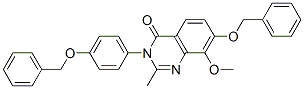 4(3H)-Quinazolinone,  8-methoxy-2-methyl-7-(phenylmethoxy)-3-[4-(phenylmethoxy)phenyl]- CAS#: 214845-92-8