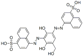 4,4'-[[2,4-dihydroxy-5-(hydroxymethyl)-1,3-phenylene]bis(azo)]bisnaphthalene-1-sulphonic acid CAS#: 25738-39-0