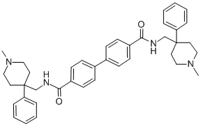 4,4'-Biphenyldicarboxamide, N,N'-bis(1-methyl-4-phenyl-4-piperidylmethyl)- CAS#: 15234-97-6