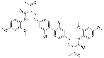 4,4'-Bis[[1-(2,4-dimethoxyphenylamino)-1,3-dioxobutan-2-yl]azo]-2,2'-dichloro-1,1'-biphenyl CAS#: 20139-67-7