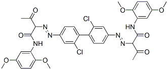 4,4'-Bis[[1-(2,5-dimethoxyphenylamino)-1,3-dioxobutan-2-yl]azo]-2,2'-dichloro-1,1'-biphenyl CAS#: 20139-68-8