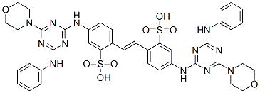 4,4'-bis[(4-anilino-6-morpholino-1,3,5-triazin-2-yl)amino]stilbene-2,2'-disulphonic acid CAS#: 24231-46-7