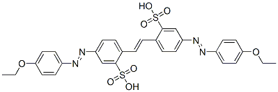 4,4'-bis[(4-ethoxyphenyl)azo]stilbene-2,2'-disulphonic acid CAS#: 10359-84-9